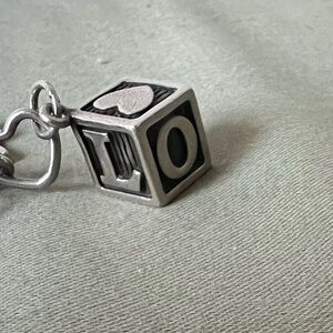 JAMES AVERY “Love U" Wooden Block Charm